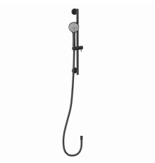 Душевой гарнитур Kerama Marazzi Ole со штангой и шлангом черный матовый 69457KM.01.093