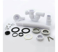 Слив-перелив для ванны McAlpine раздвижной L380-700 мм с пробкой и цепочкой MRB1-EX