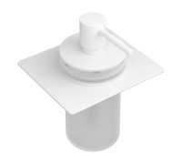 Дозатор для жидкого мыла встраиваемый Boheme Space белый 10966-W-DISP