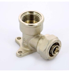 Водорозетка обжимная Uni-Fitt 16x1/2 никелированная 670N6200