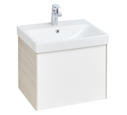 Комплект мебели для ванной Aquaton Асти 55 Белый/Ясень шимо с раковиной Адриана 55 1A2631K0AXD70