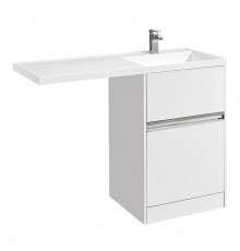 Комплект AQUATON Лондри 60 тумба и раковина Лондри 120 правая 1A2359K0LH010