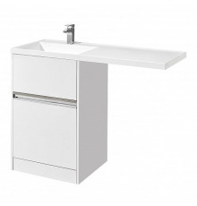 Комплект AQUATON Лондри 60 тумба и раковина Лондри 120 левая 1A2359K1LH010