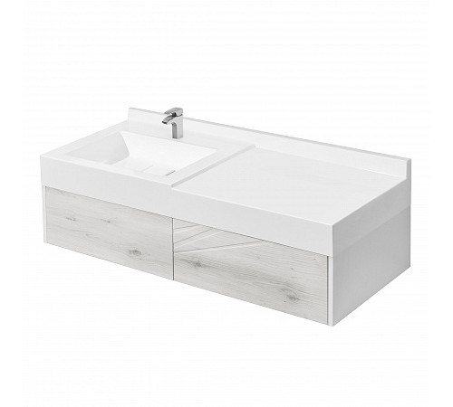 Комплект AQUATON Сакура 100 тумба и раковина Сакура 1000 1A2349K1SKW80