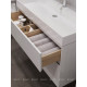Тумба под раковину Aquanet Бруклин 100 белый глянец 00203961