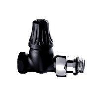 Клапан запорный прямой SR Rubinetterie Floral Old Style 1/2 черный матовый 0397-1500VC0S