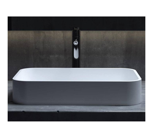 Раковина накладная Salini Callista 54.5х34.5х10 см S-Sense белый глянцевый 1101104G