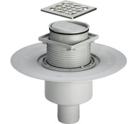 Трап для душа Viega Advantix с сухим затвором и вертикальным выпуском 100х100 мм 583224