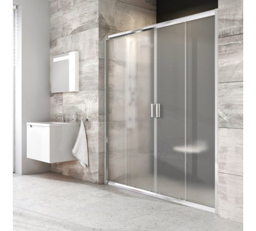 Душевая дверь раздвижная RAVAK Blix BLDP4-140 белый Transparent 0YVM0100Z1