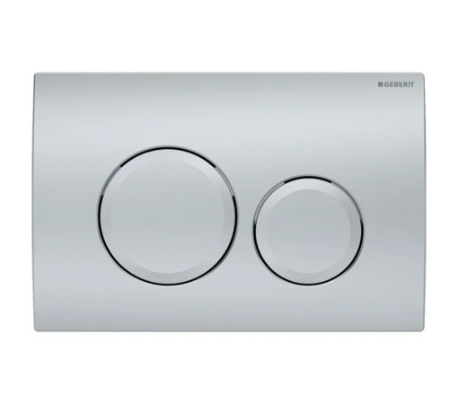 Смывная клавиша Geberit Delta20 двойной смыв матовый хром 115.127.46.1