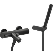 Смеситель для ванны Nobili LIVE с ручным душем матовый черный LV00110BM