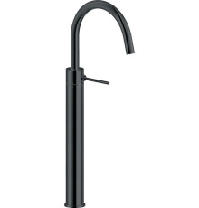 Смеситель для раковины Nobili Velis высокий 394 мм без донного клапана глянцевый черный VE125148/3FLP
