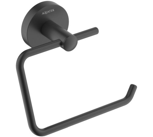 Бумагодержатель Aquanet Оберон квадратный матовый черный AQ4218MB