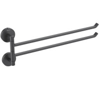 Полотенцедержатель двойной Aquatek БЕТТА матовый черный AQ4613MB