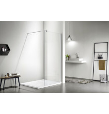 Душевая перегородка Aquanet Walk In WIW 09020CH 900x2000 мм с держателем хром AQ WIW 09020CH