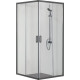 Душевой уголок Aquanet ARI KV 10020BL 1000x1000x2000 мм квадратный черный/прозрачное стекло AQ ARI KV 10020BL