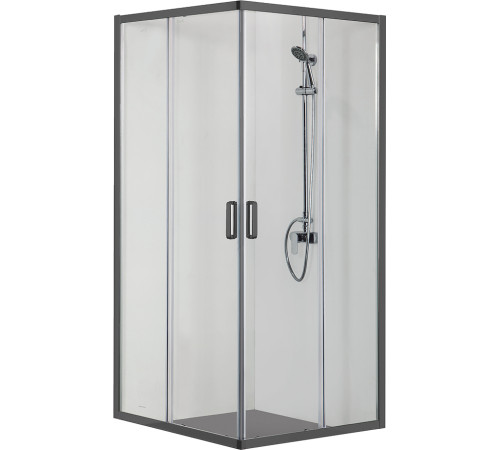 Душевой уголок Aquanet ARI KV 09020BL 900x900x2000 мм квадратный черный/прозрачное стекло AQ ARI KV 09020BL