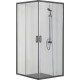 Душевой уголок Aquanet ARI KV 09020BL 900x900x2000 мм квадратный черный/прозрачное стекло AQ ARI KV 09020BL