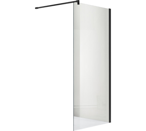 Душевая перегородка Aquanet Walk In WIW 09020BL 900x2000 мм с держателем черный профиль AQ WIW 09020BL