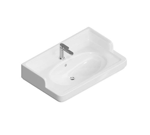 Раковина Kerama Marazzi Pompei 80х50х26.5 см подвесная мебельная белый глянцевый PO.wb.80