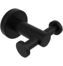 Крючок двойной Aquatek Вега матовый черный AQ4002MB