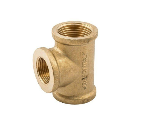 Тройник латунный General Fittings 1x3/4x1 ВВВ переходной EBF03103410