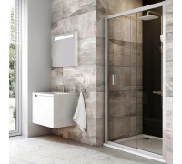 Душевая дверь раздвижная RAVAK Blix BLDP2-120 белый Transparent 0PVG0100Z1