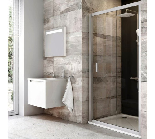 Душевая дверь раздвижная RAVAK Blix BLDP2-120 белый Transparent 0PVG0100Z1