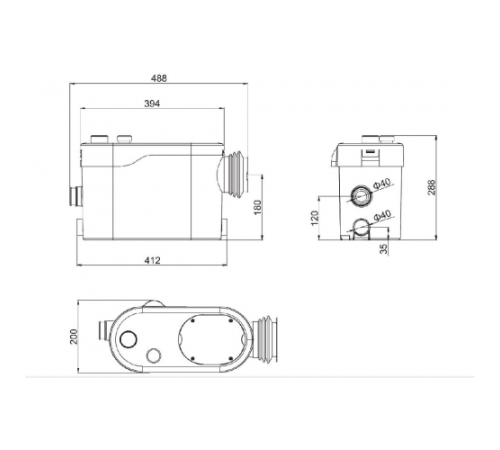 Насосная установка для сточных вод Wilo Native RLS 3 SWC с измельчителем 2459905