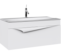 Тумба под умывальник подвесная Clarberg Papyrus 1000х460х520 мм белый PAP0110