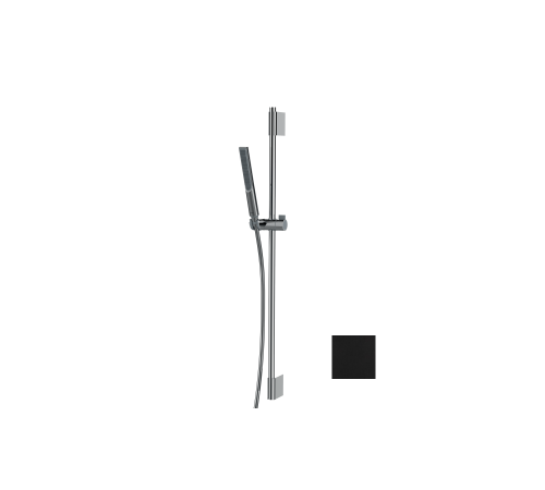 Душевой комплект Bossini Apice с душем-палочкой, держателем, штангой и шлангом, черный матовый DA5061-N.073