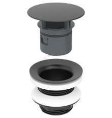 Сливной клапан Geberit со свободным стоком L=5 см черный матовый 152.050.14.1