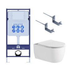 Инсталляция с унитазом AQUATEK Европа рама Standard INS-0000012 унитаз AQ1106L-00 New-KKI2