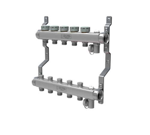 Коллектор из нержавеющей стали Royal Thermo универсальный 1 x 3/4 9 выходов 1080938