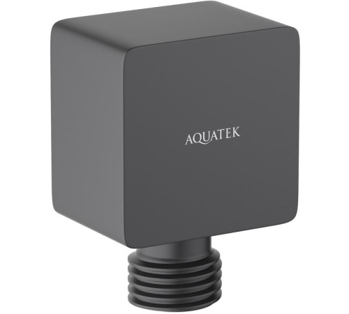Шланговое подсоединение Aquatek матовый черный AQ2459MB