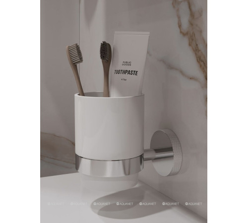 Стакан Allen Brau PRIORITY керамика латунь белый хром 6.31002-00