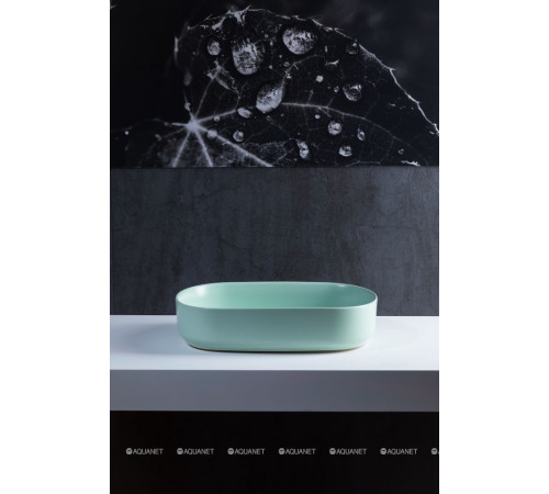 Раковина накладная Allen Brau Fantasy Oval 550х360 мм мятный 4.11022.MT