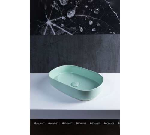 Раковина накладная Allen Brau Fantasy Oval 550х360 мм мятный 4.11022.MT