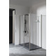 Душевое ограждение Allen Brau Priority 1600х900 мм 8 мм серебро браш 3.31038.BA/3.31044.BA