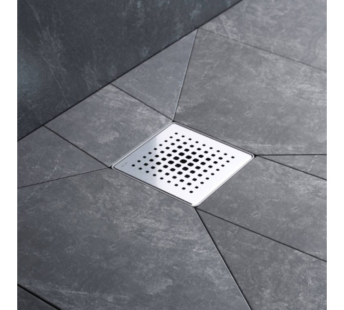 Трап для душа точечный AM.PM PrimeFlow Point мокрый затвор Cut Gradient 10 см W02BD-P11-010-01SB