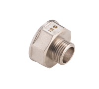 Переходник Bugatti 1 x 1/2 ВН латунь никелированная BF5750604