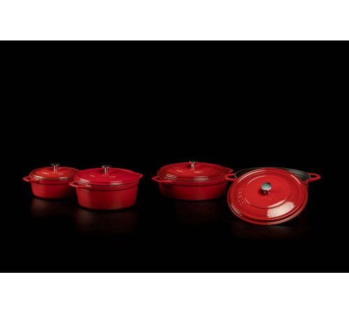 Кастрюля глубокая Hascevher Y DT 20 см Red A905520