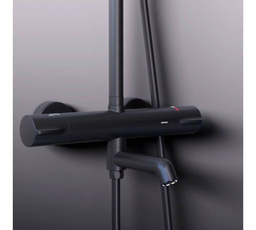 Душевая система Damixa Scandinavian Pure с термостатом черный матовый 936810300