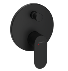 Смеситель для душа Hansgrohe Rebris S однорычажный скрытого монтажа черный матовый 72466670