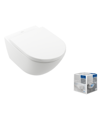 Унитаз подвесной безободковый Villeroy & Boch Subway 3.0 370х560х360 мм альпийский белый 4670TS01