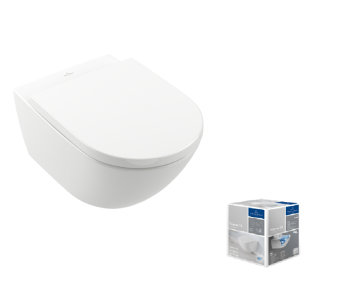 Унитаз подвесной безободковый Villeroy & Boch Subway 3.0 370х560х360 мм альпийский белый 4670TS01