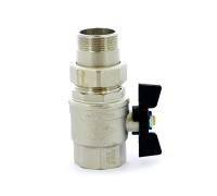 Кран шаровой Bugatti Oregon 320 с полусгоном 1 1/4 ВР-НР бабочка 3200038