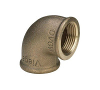 Угольник 90° Viega 1 x 3/4 ВВ бронзовый 320683