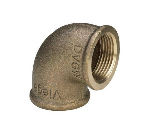 Угольник 90° Viega 1 x 3/4 ВВ бронзовый 320683