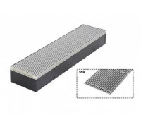 Конвектор внутрипольный JagaRus Mini Canal с решеткой SNA 110x1300x180 мм MICL0.01113018/SNA/JR
